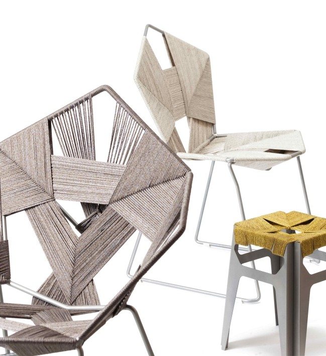 designer Stühle COD project möbelkollektion gewebt