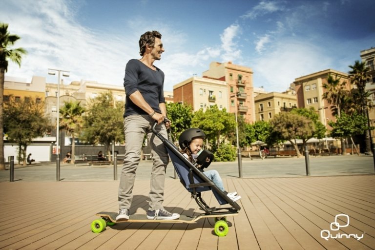 designer kinderwagen stroller idee quinny skateboard
