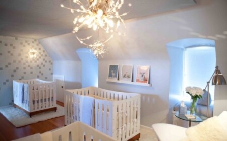 elegante-einrichtung-babyzimmer-interieur-für-drillinge