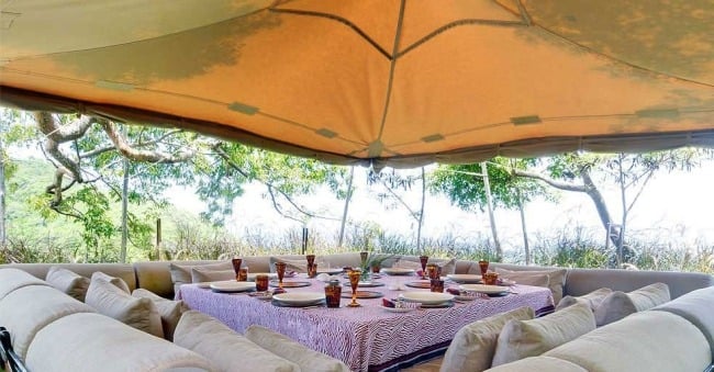 ferienvillen karibik essbereich im freien opium villa