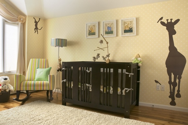 gelb giraffe deko wohnideen babyzimmer mit neutralen designs