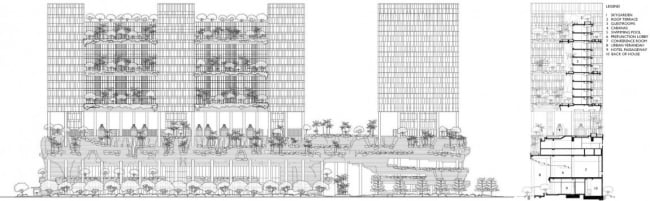 grundriss parkroyal hotel design in singapur