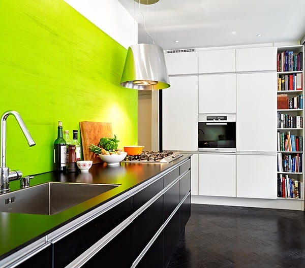 Küche schwarz weiß moderne Design Ideen