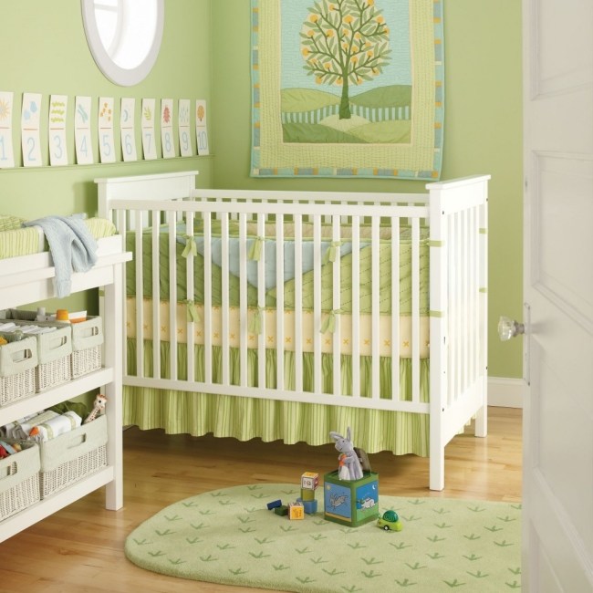 grüne einrichtung wohnideen babyzimmer mit neutralen designs