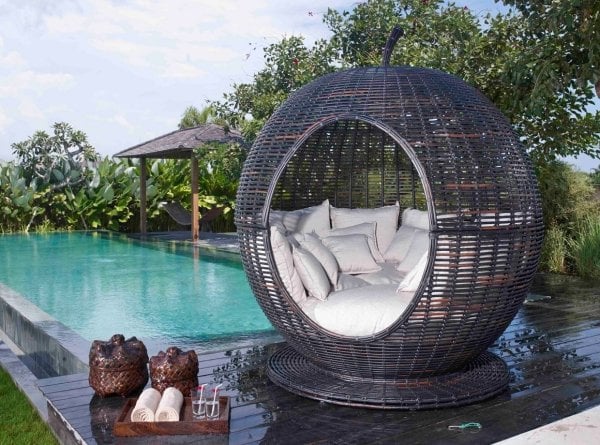 igloo apple rattan lounge bett skyline design indonesien