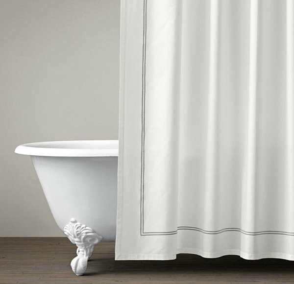 klassischen hotel stil ideen für duschvorhänge dekoration
