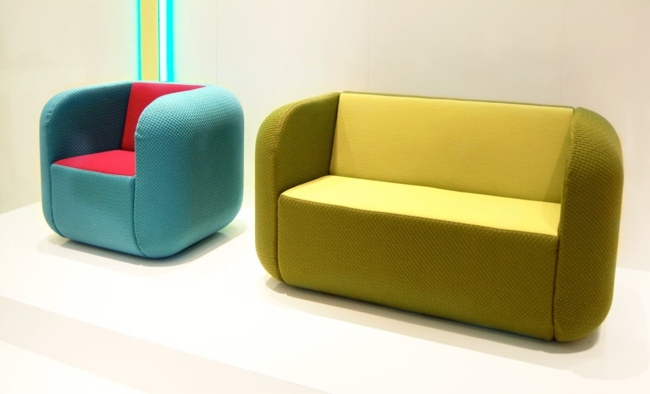 Sitzgruppe Designer Möbel Sessel zweisitzer Sofa