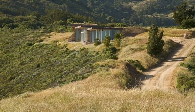 modernes wohnhaus kalifornien landschaft hanglage
