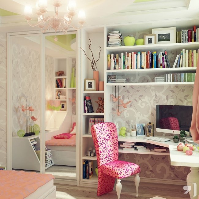 pastellfarben elegantes design wohnideen kinderzimmer für mädchen