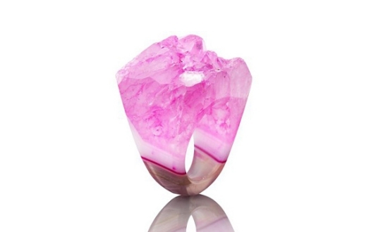 rosa nuancen kristall designer ringe von joya
