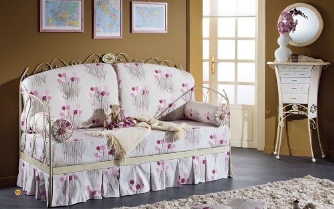 sofa tulpenmuster kinderzimmer einrichtung von forni mobili