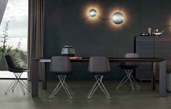 Designer Stühle Poliform Italien Kollektion Metall Holz