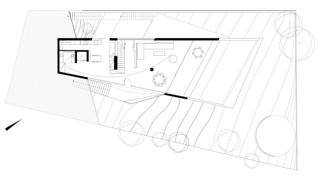 tense architecture network kallitechnoupolis betonhaus am hang skizze