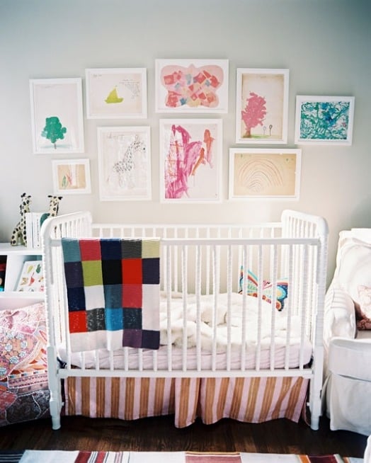 wandkunst bilder dekoration im babyzimmer zum selbermachen