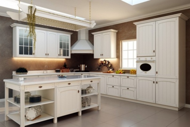 weiße kücheneinrichtung ideen für kücheninsel designs traditionell