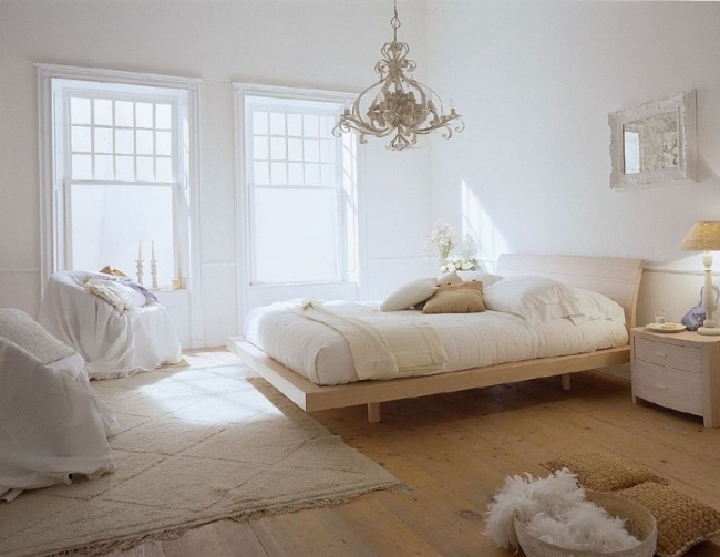 wohnideen für schlafzimmer design vintage weiß ruhige ambiente