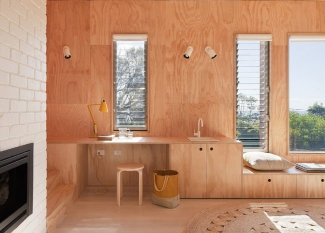 Australien Häuser Holz Innendesign offener Bauplan Wohnraum Gestaltung