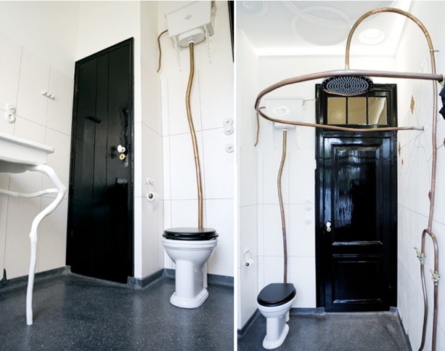 Badeinrichtung Kupfer Messing-Armatur Design Ideen modern