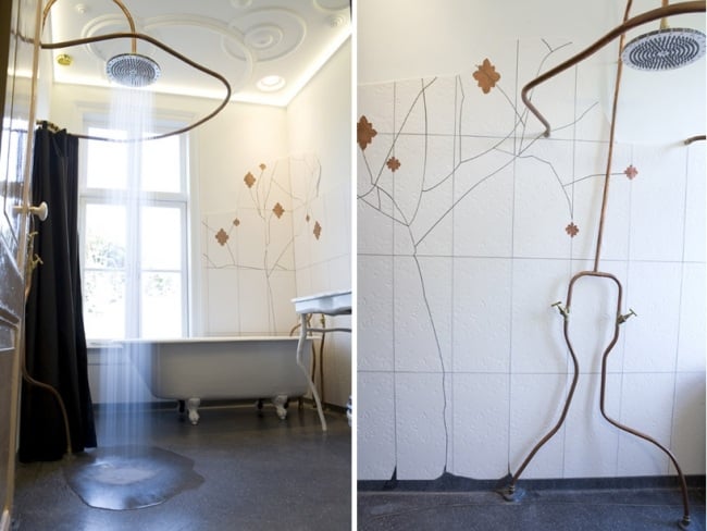 Badezimmer Renovieren Amsterdam-florale Motive Kupfer-Messing Gußeisen Interieur