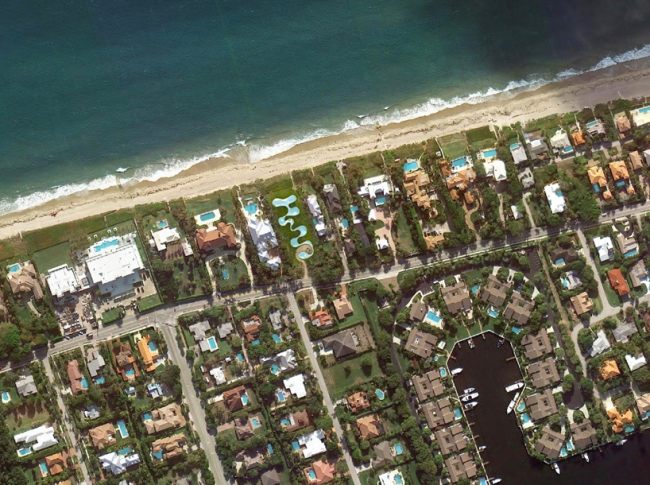 Beach Villa-Drop Blob-Standort Florida Strand