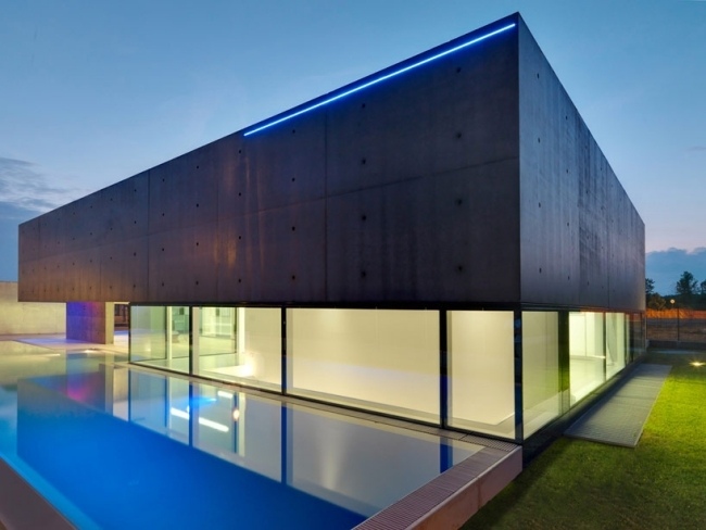 Betonhaus Design-minimalistisch Italien-matteo casari-Urgnano Region