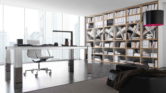 Bücherregalsystem modern-pari dispari-Presotto-Büro Stuhl Design