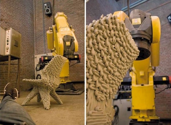 Dirk Van Der Kooij 3d print roboter recycelte materialien