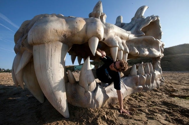 Küste England Zähne moderne Kunst