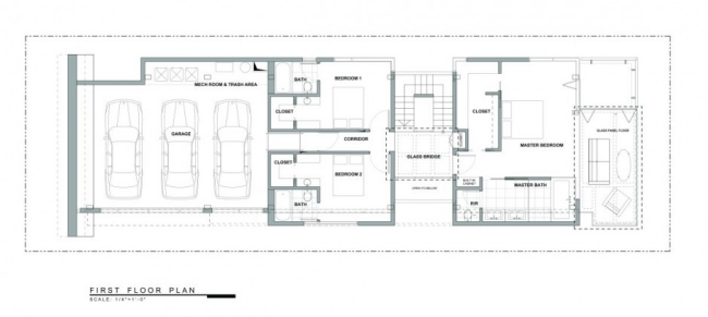 Erdgeschoss Garage-Raum Aufteilung-Plan Zimmer