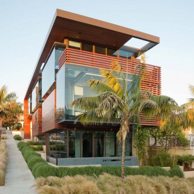 Ettley Residenz-Kalifornien USA-moderne Architektur Holzhaus