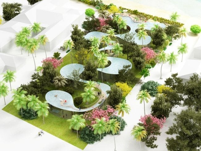 Extravaganza Pool Haus-Moderne Architektur nachhaltig-NL architects 