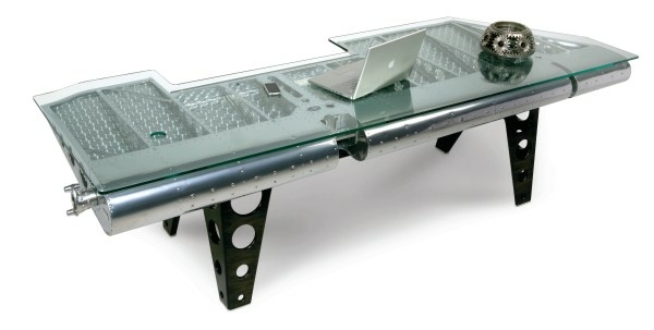 Flugzeugteilen Möbel B 25 Tisch Metallgestell