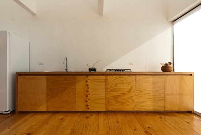 Furniermöbel Design Chile-Haus modern Innere Holzböden
