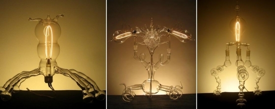 Glühbirnen Design-Kreation skulpturelle-Form Gebung