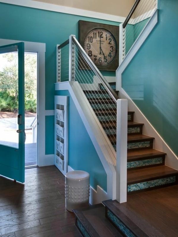 Haus Eingang Treppe Mosaikfliesen bekleben
