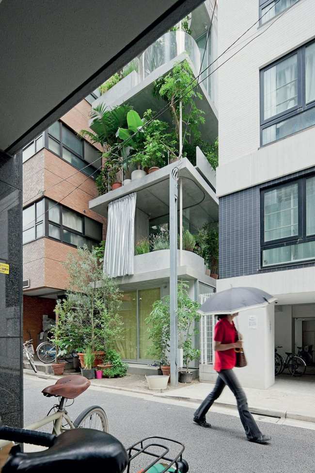 Tokio Balkon Sichtschutz Idee Straße