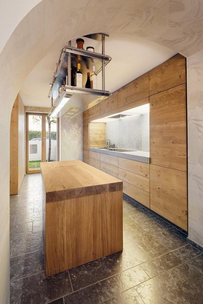 Haus Sanierung-Umbau Frankfurt-Am Mein Küche Einrichtung Holzfronten