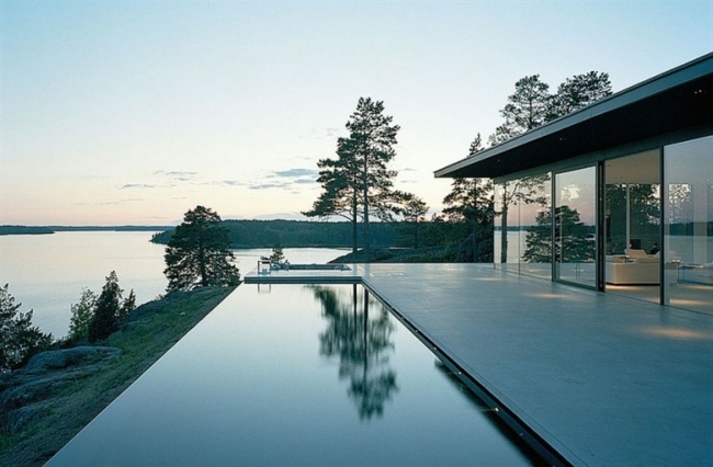Wasserspiegel moderne Garten Gestaltung Design