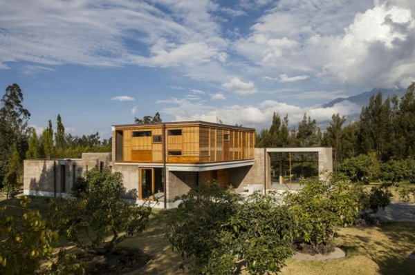  moderne Architektur Beton Holz Südamerika