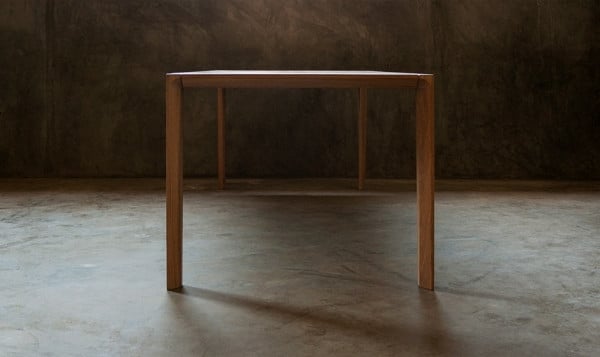 Holz Tisch Design Konstruktion modern eckig