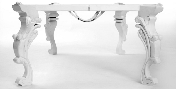 Tisch Beine weiß Farbe Sonderfertigung