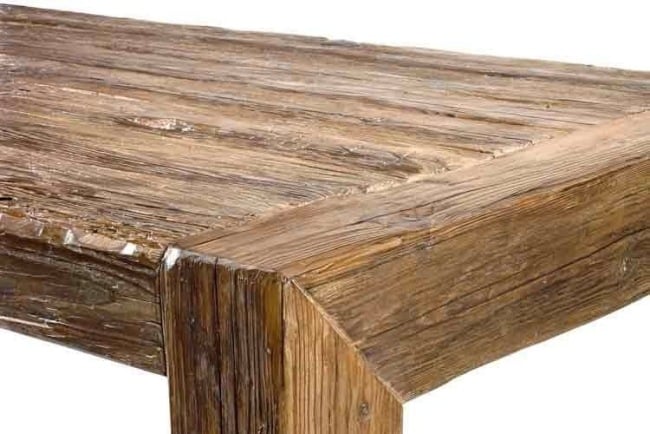 Holztisch Lärche-Fichte Design Hautematerial Italien