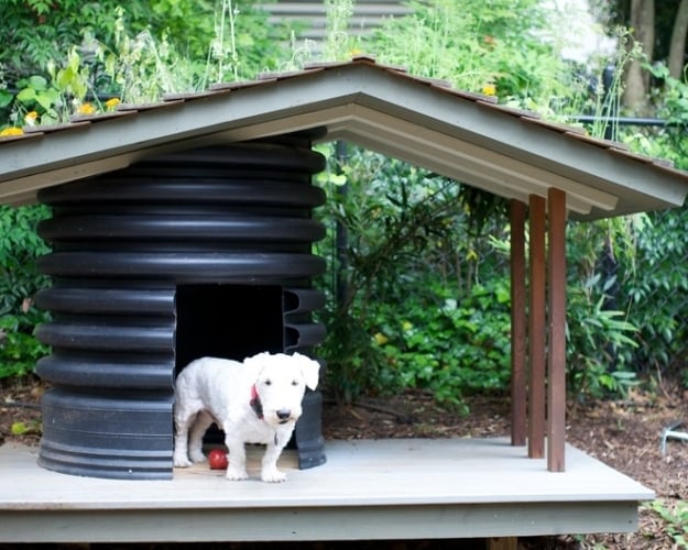Hundehütte Design-Garten Gestalten-haustier sicher