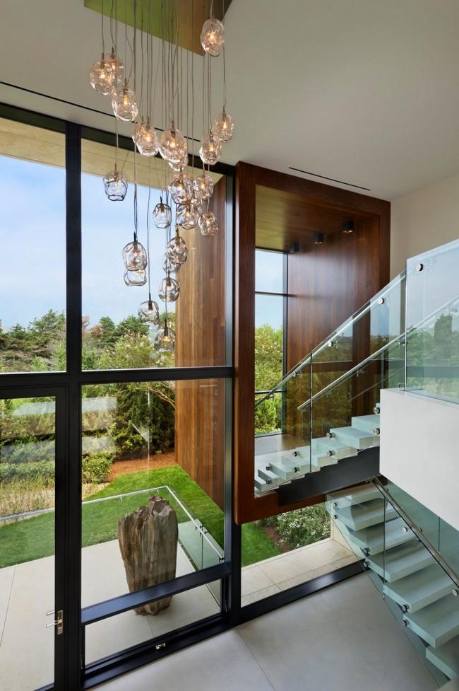 Innenarchitektur Design Kragarm-Treppe Hohe Decke gestaltungsideen Verglasung