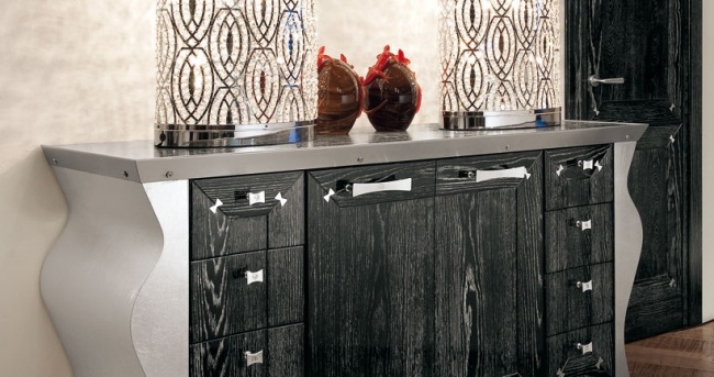 Küchen Unterschrank Design Edelstahl-Finish Luxus