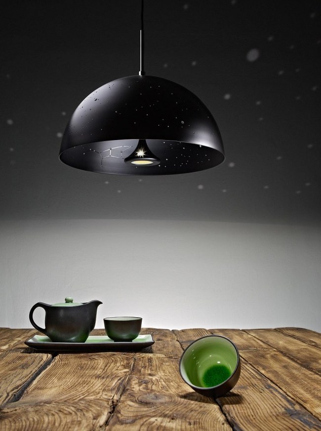 Lampe Design modern Starry light Esszimmer-Tisch Massivholz