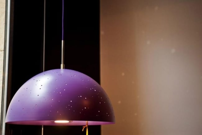 Led-Lampe Halbkugel Form Violet-Flur Gestaltung-Ideen