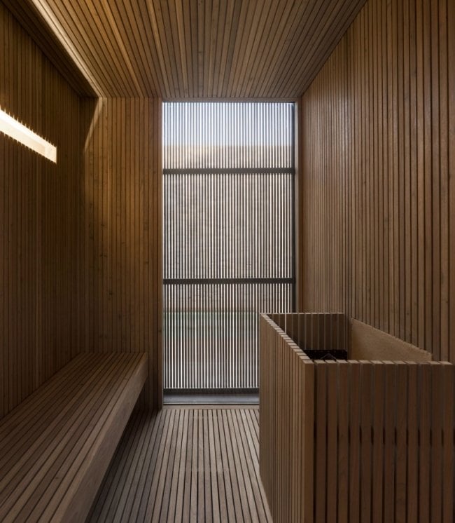 Lee Haus-Sao Paolo-Sauna Blockhaus Indoor-Holz