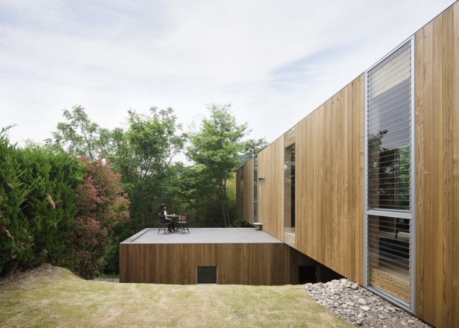 Minimalismus Architektur Nachhaltig Baukörper-Holz Stahlkonstruktion