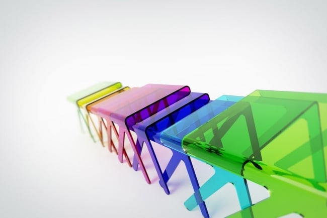 Moderne Farbenfrohe-Tische Plexiglas-transparente möbel Wohnzimmer